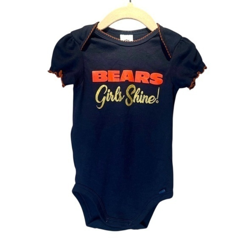 NFL Chicago Bears Baby Girl’s Gerber Onesie Size 18 Months Bears Girls Shine